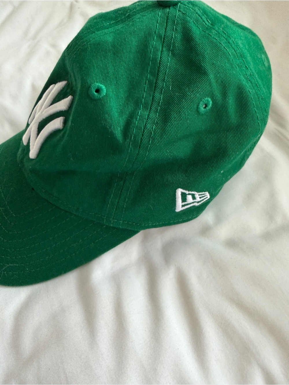 Anthropologie Green Baseball Cap with White NY Logo - Picture 2 of 3